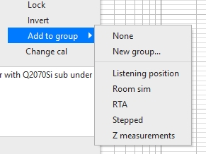 Add a measurement to a group