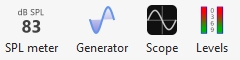 SPL Meter, Signal Generator and Level Meters