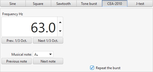 CEA-2010 Burst Generator