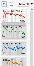 Measurement panel collapsed