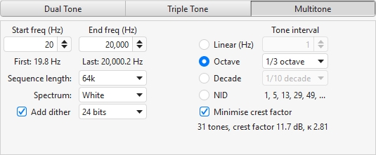 Multitone Generator