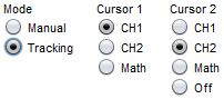 Scope cursors tracking menu