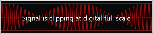 Waveform clipping warning