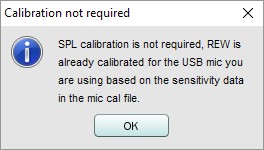 Calibration not required
